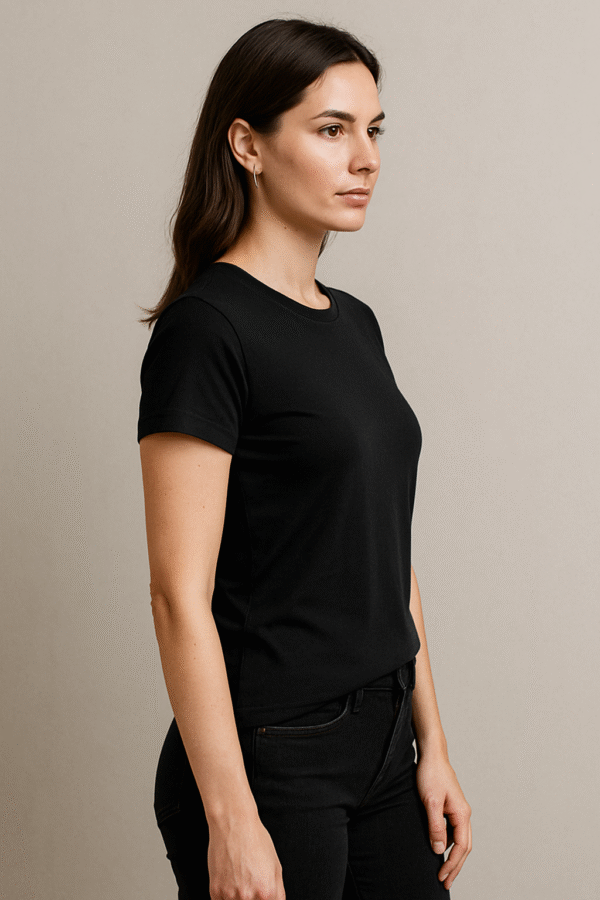 Women's Black Venom Graphic T-Shirt – Bold Comic-Inspired Design - Image 2